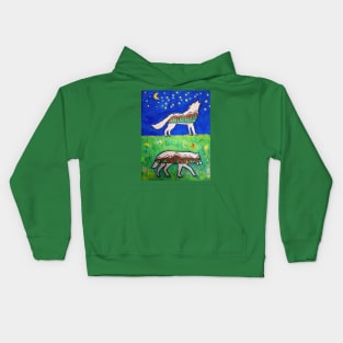 Wolf Spirit Animal Kids Hoodie